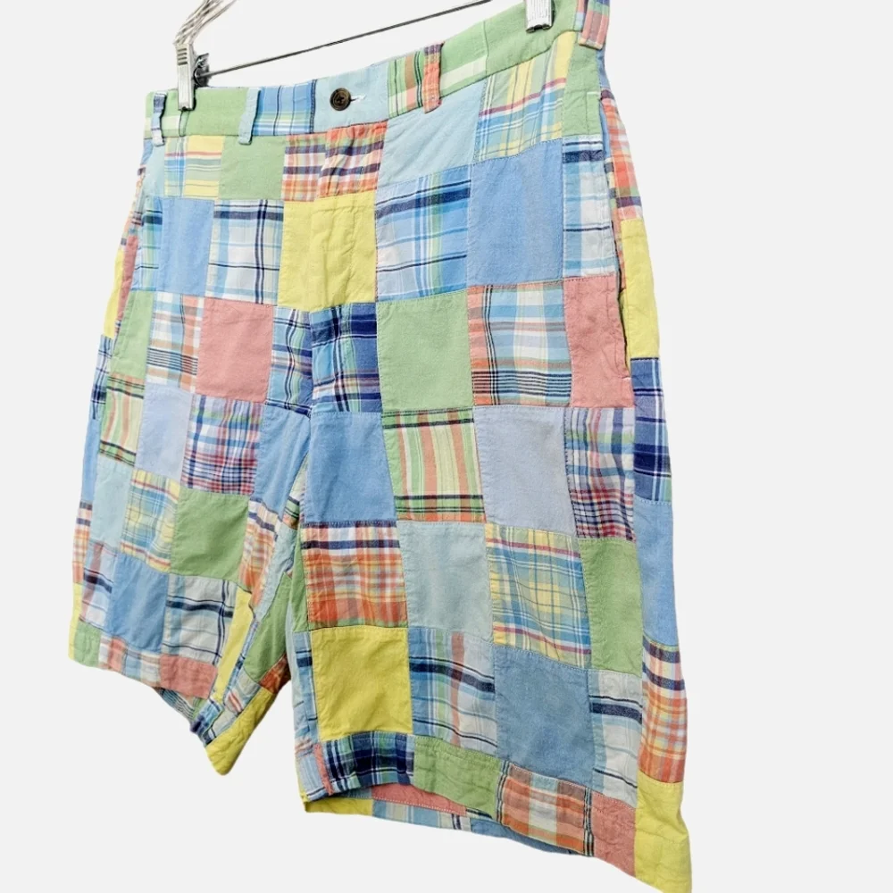 Brooks Brothers Plaid Multicolor Cotton Shorts